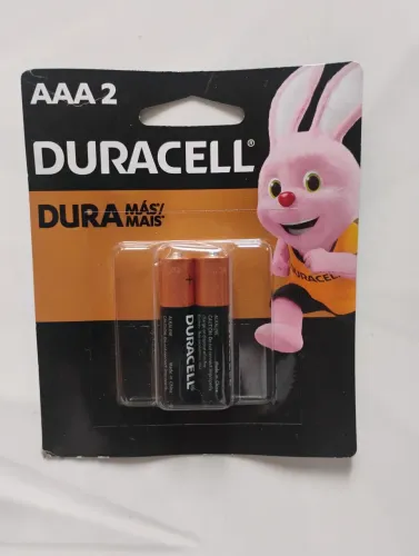 Pilha Alcalina Duracell AAA Palito (Blister com 2 Unidades) - Original