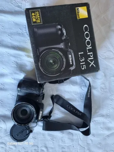 Câmera Nikon Coolpix L315 Semi-profissional Na Caixa Com Alça