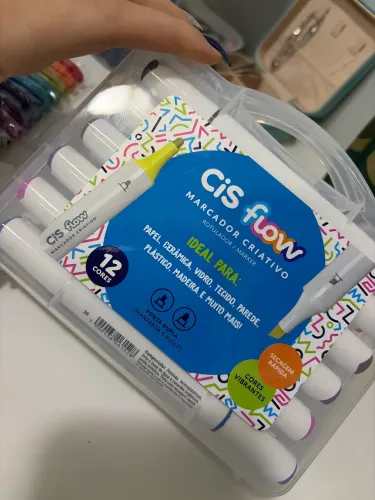 cis flor marcador criativo 12 cores 