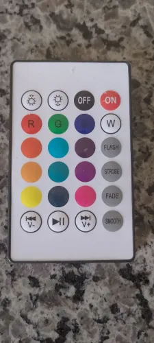 Controle remoto para fita ou lâmpada LED RGB