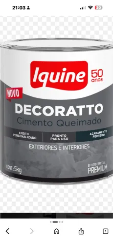 Cimento queimado iquine 