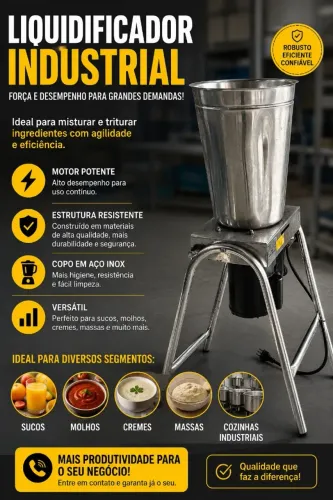 Liquidificador Industrial Profissional 1.5CV
