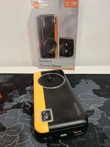 Carregador portátil Power Bank 20.000mAh Basike / SUPER DESCONTO