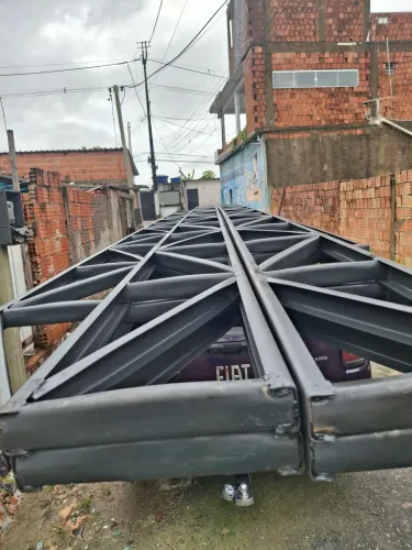 Tesoura 6mtx30cm no perfil 2 polegadas pra estruturas metálicas 