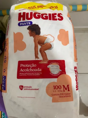 3 pacotes Fraldas Huggies