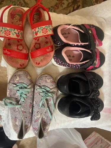 Lote de sapatinhos infantil vários números 