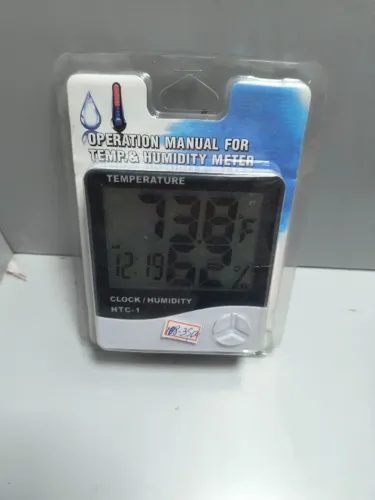 LT091 Termohigrometro Relogio Digital Temperatura Umidade Ar