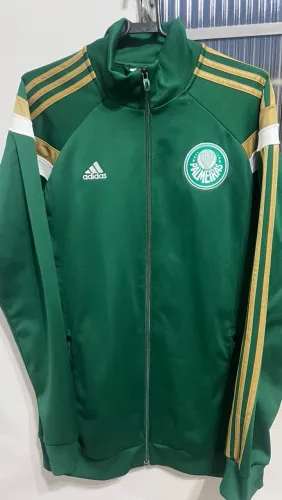 Jaqueta Adidas Palmeiras Verde e Dourado tamanho G