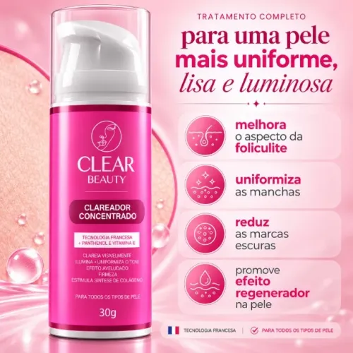 Clareador de axila e virilha
