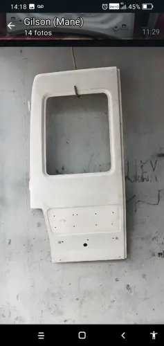 Porta traseira esquerda Fiat Fiorino baú até 2013