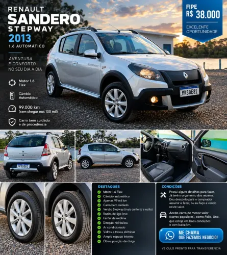 Renault Sandero Stepway Hi-flex 1.6 16V 5P Aut. 2013