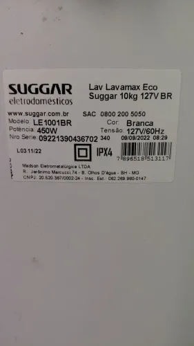 Tanquinho de lavar 10kg