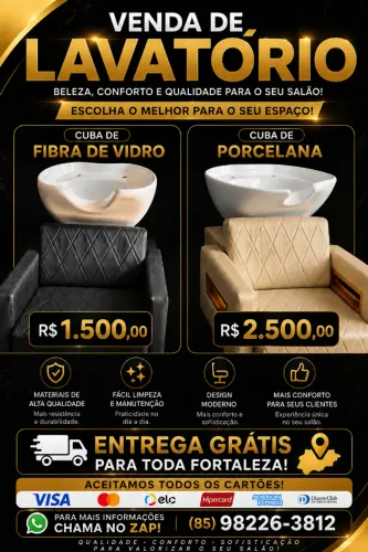 Lavatório Profissional para Salão de Beleza - Qualidade e Conforto! ? Seu Salão Merece um