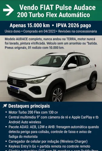 Fiat Pulse Audace 1.0 Turbo 200 Flex Aut. 2023