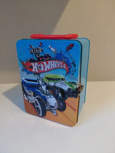 Caixa Metálica Porta HotWheels 