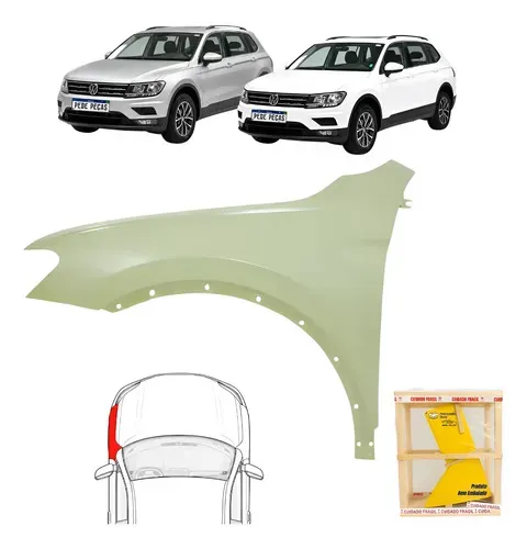 Paralama Esquerdo Volkswagen Tiguan Allspace 2018 19 20 2021