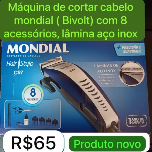 Máquina de cabelo e barba mondial. Nova