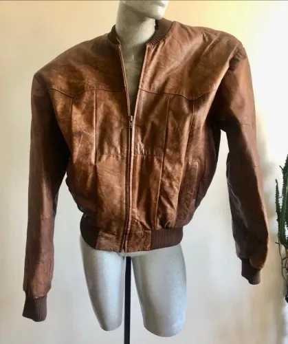 Jaqueta bomber 100% couro 