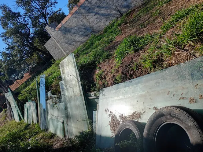 Vidros temperado vendo tudo
