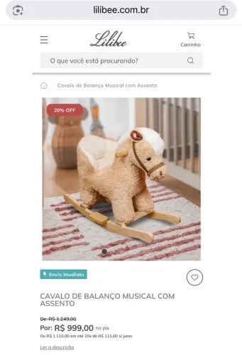 Cavalinho de Balanço Infantil - Excelente estado!!
