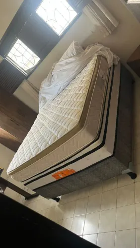 Cama box casal com colchão