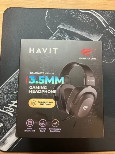 Headset Gamer Havit H2002d Preto - Novo, Nunca Usado | PS3, PS4, PS5, Xbox e PC