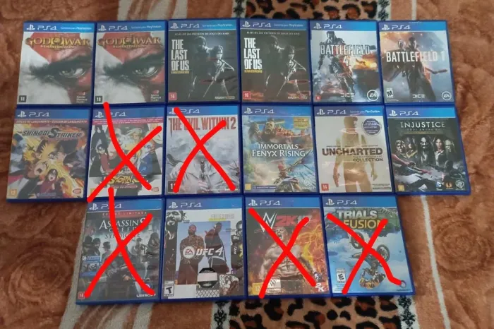 Jogos ps4 11 títulos só venda