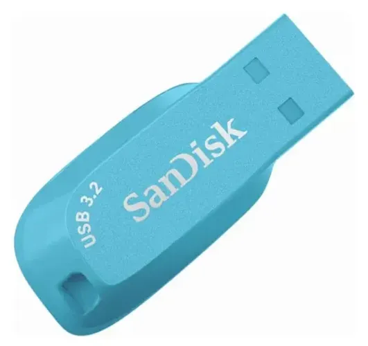 Unidade flash Sandisk Ultra Shift 128gb Usb 3.2 SDCZ410-128g azul claro