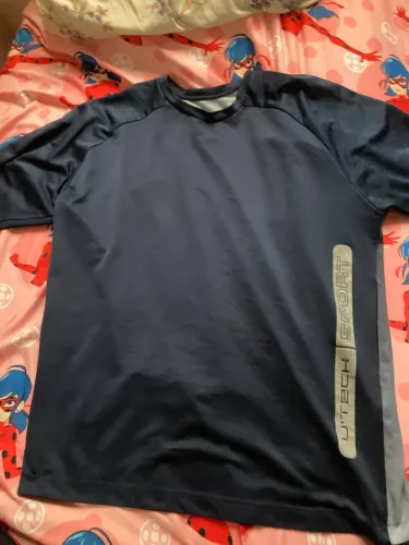 T-shirt Desportiva U-Tech Sport - Azul Marinho - Respirável
