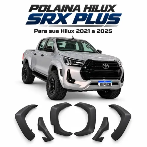  Kit Moldura Paralama Hilux Srx Plus 2025 2026 Serve 21 22 23