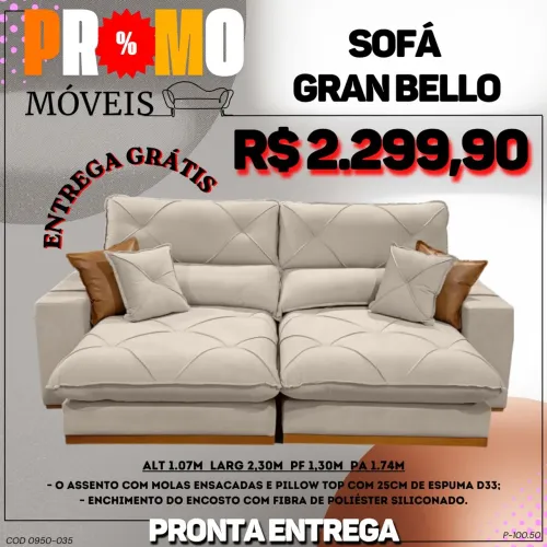 Sofá retrátil e reclinável