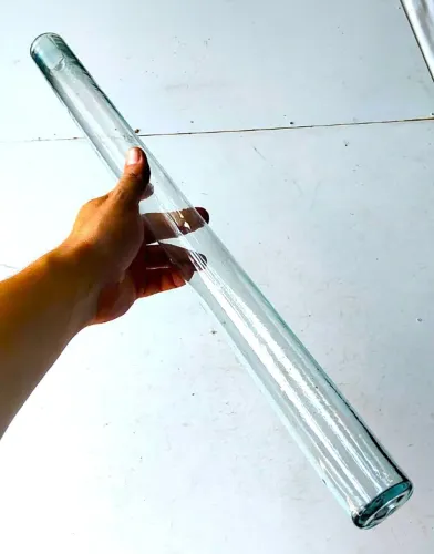 Tubo de Vidro Longo (60 cm) - Para Arranjos Florais e Outros - Usado 