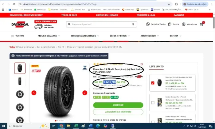 Pneu Pirelli Scorpion Compass Renegage... 235/45R19