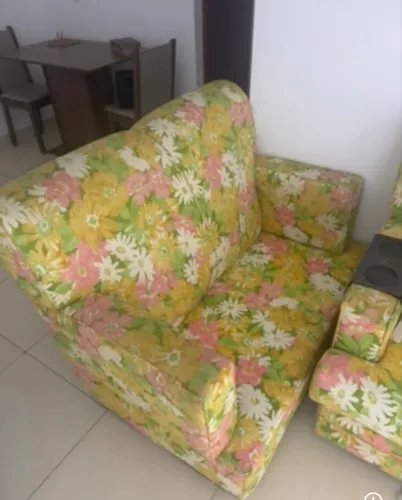 Sofá de linho Retrô