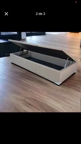 Base Cama Box Baú Solteiro Pronta Entrega - PAGUE NA ENTREGA