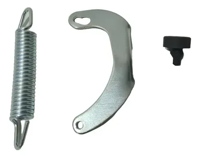 Suporte + Mola Cavalete Central Cg Titan Fan 150 125 160 Prateado