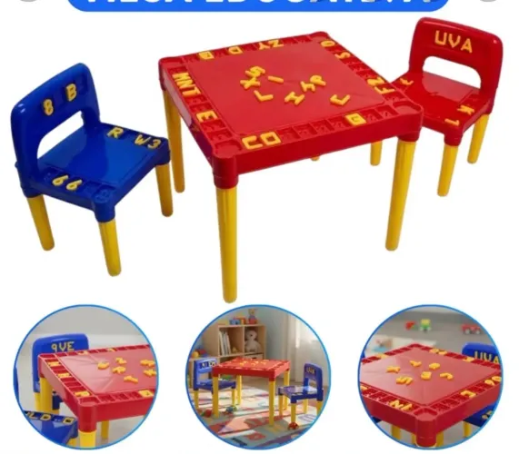 Mesa e cadeira infantil 