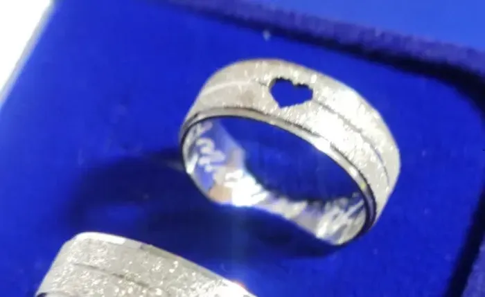 Alianças de Prata Coração 5 mm (Preço de Unidade)