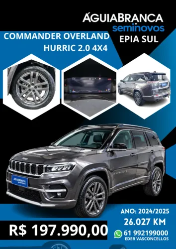 Jeep Commander Overland Hurric 2.0 4X4 TB AUT 2025