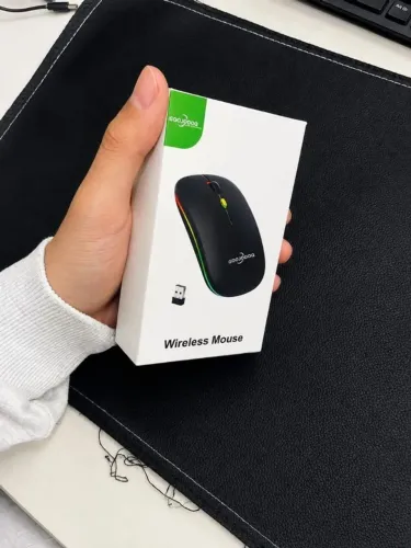 Mouse Sem Fio Recarregável GOOJODOQ - Bluetooth e RGB (Novo)