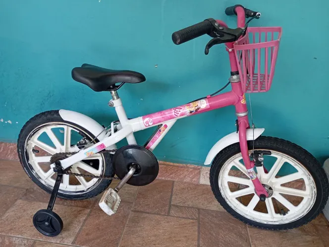 Bicicleta Caloi aro 16 Barbie