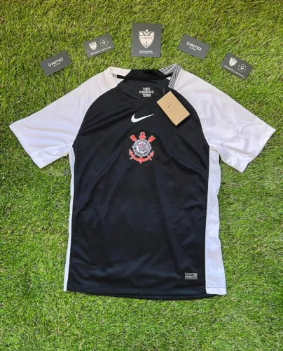 Camisa Corinthians II 25/26 - Nike - Preta - Torcedor Pro - Masculina