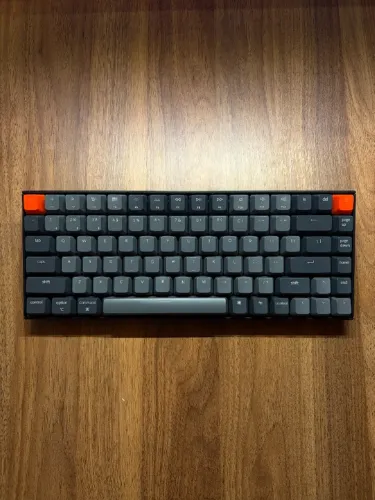 Teclado Mecânico Keychron K2 75% Switch Marrom + Apoio de Pulso Glorious Padded