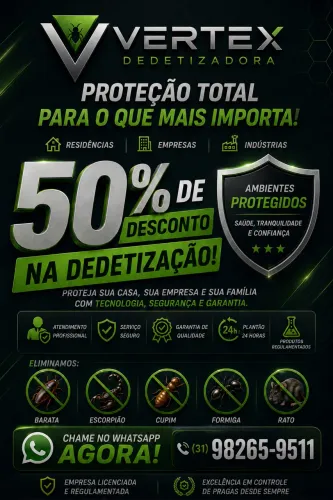 Serviço de dedetização e desratização 