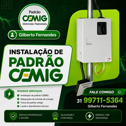 Padronista CEMIG | Instalação e Regularização de Padrão de Energia"