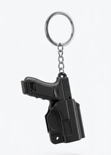 Chaveiro Pistolinha com Coldre - Acessório para Cinto