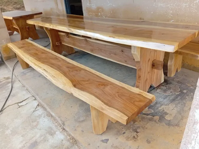 Mesa de 3 metros - madeira garapa