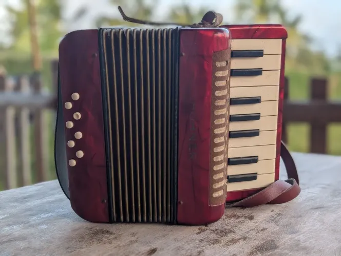 Mini Acordeon / Sanfona Hohner Mignon I - Original Alemanha (Relíquia / Coleção)