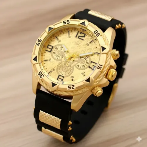 PEÇA ÚNICA RELÓGIO GOLD LUXURY - O BRILHO QUE VOCÊ MERECE!