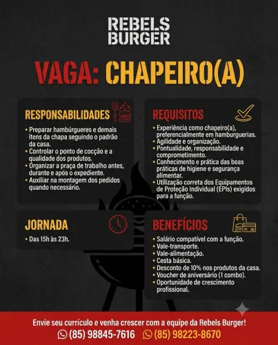 Vaga pra chapeiro